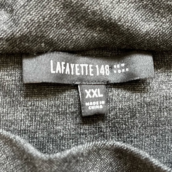 LAFAYETTE 148 MOCK NECK SHIRT W/ POCKETS SIZE XXL LAGENLOOK MODERN CHIC - Picture 3 of 7